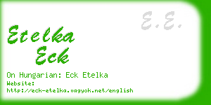 etelka eck business card